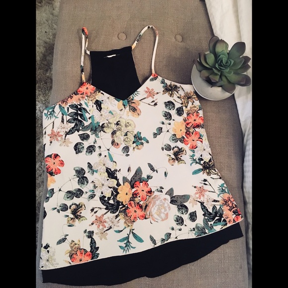 Candie's Tops - Candies Floral Printed Strappy Blouse